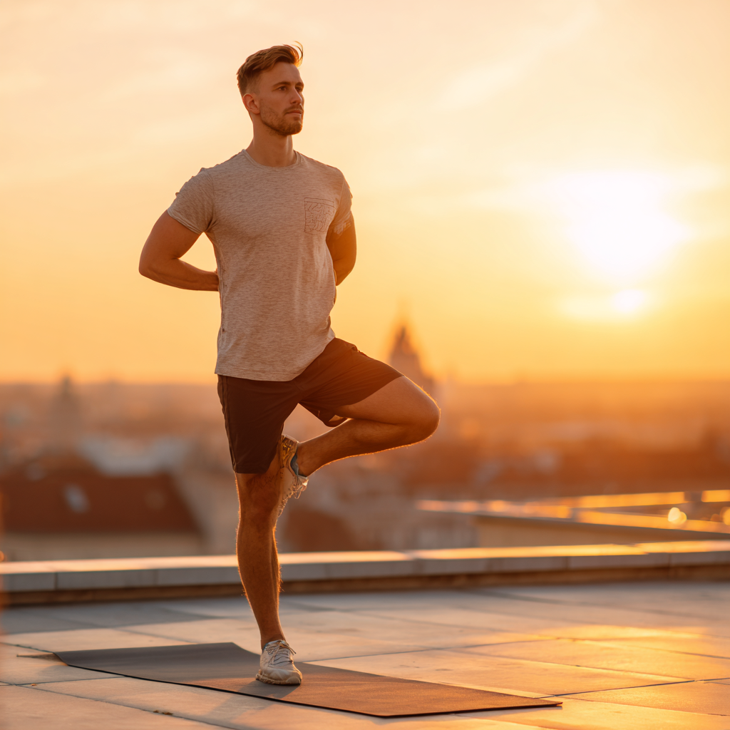 Asymetryczna pozycja jogi